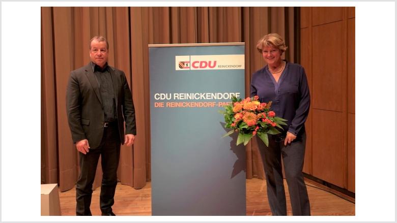 Monika Grütters und Frank Balzer (Kreisvorsitzender der CDU Reinickendorf und Bezirksbürgermeister von Reinickendorf) | Foto: Richard Gamp