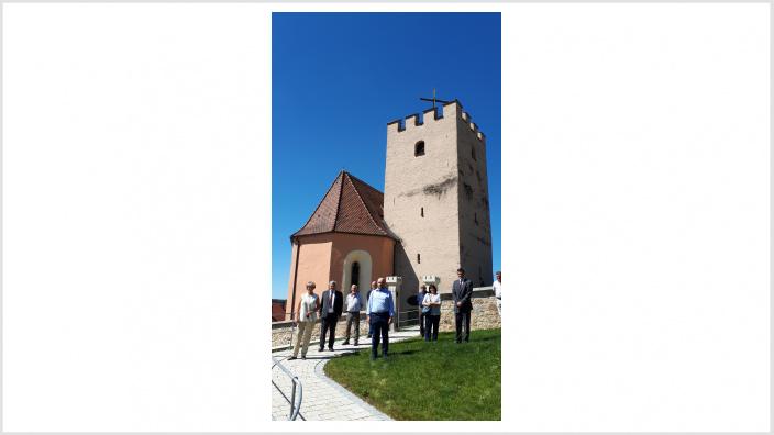 Besuch des Sachsenturms und der Versöhnungskapelle Trausnitz am 22. Juli 2020. Foto: Büro Prof. Monika Grütters MdB