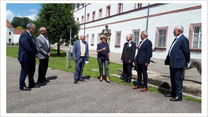 Besuch des ehemaligen Bendiktinerklosters Michelfeld am 21. Juli 2020. Foto: Büro Prof. Monika Grütters MdB